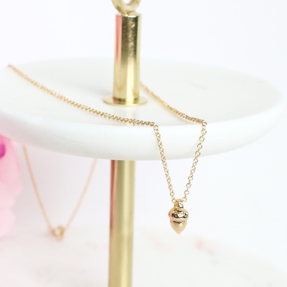 Dainty Acorn Necklace - Picture 6 of 7